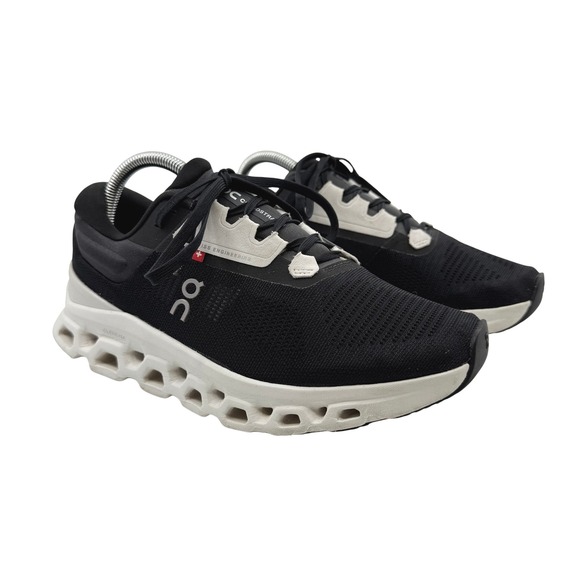 On Cloudstratus 3 Running Shoes Lightweight Cushioned Sneakers Black‎ WOMEN 8.5 - Picture 2 of 13